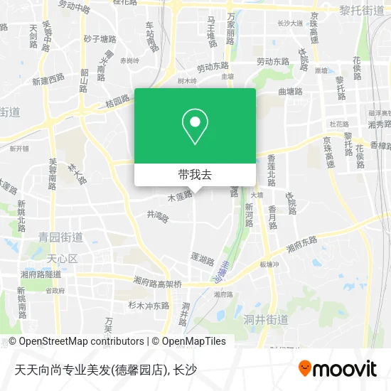天天向尚专业美发(德馨园店)地图