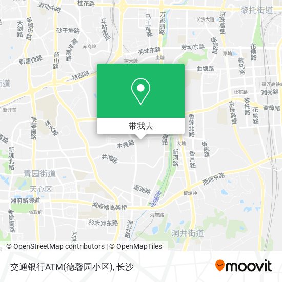 交通银行ATM(德馨园小区)地图