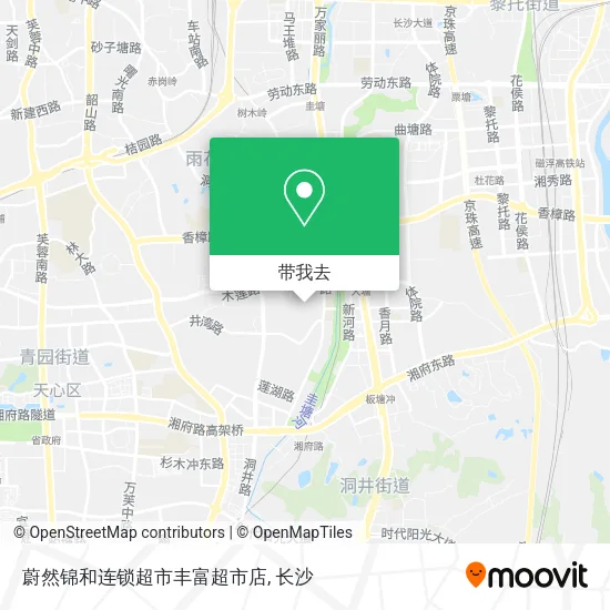 蔚然锦和连锁超市丰富超市店地图