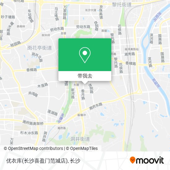 优衣库(长沙喜盈门范城店)地图