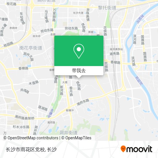 长沙市雨花区党校地图