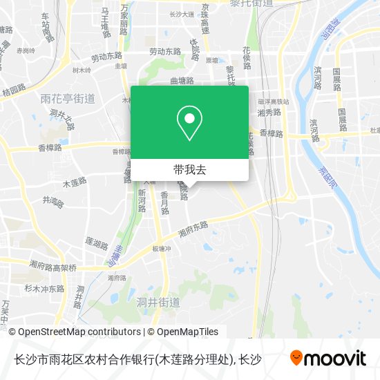 长沙市雨花区农村合作银行(木莲路分理处)地图
