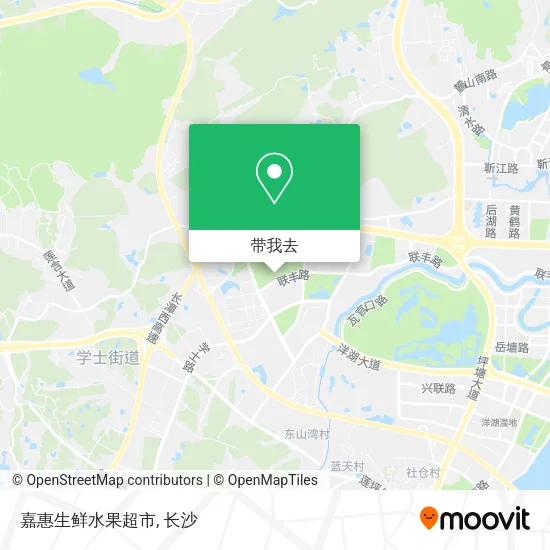 嘉惠生鲜水果超市地图