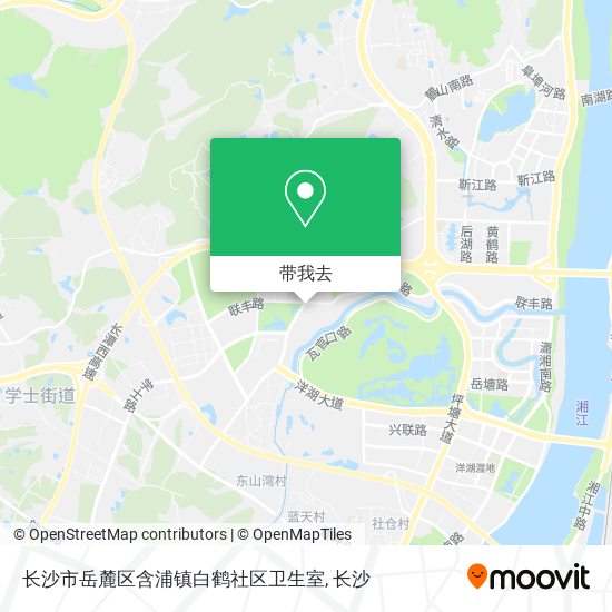 长沙市岳麓区含浦镇白鹤社区卫生室地图