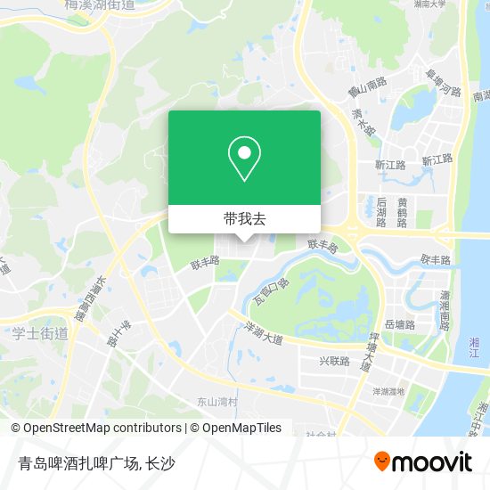 青岛啤酒扎啤广场地图