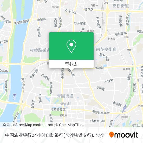 中国农业银行24小时自助银行(长沙铁道支行)地图