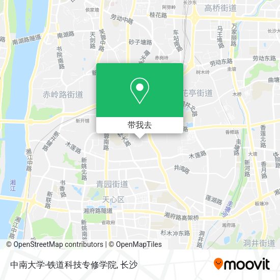 中南大学-铁道科技专修学院地图