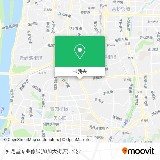 知足堂专业修脚(加加大街店)地图