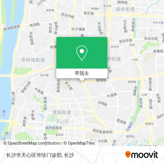 长沙市天心区华珍门诊部地图