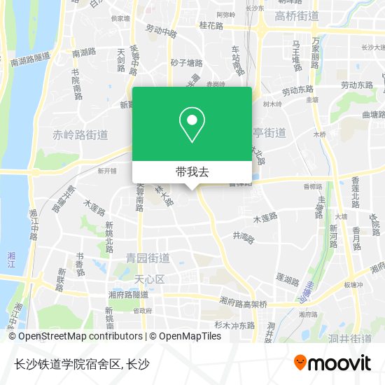 长沙铁道学院宿舍区地图