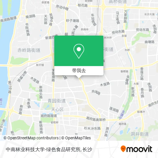 中南林业科技大学-绿色食品研究所地图