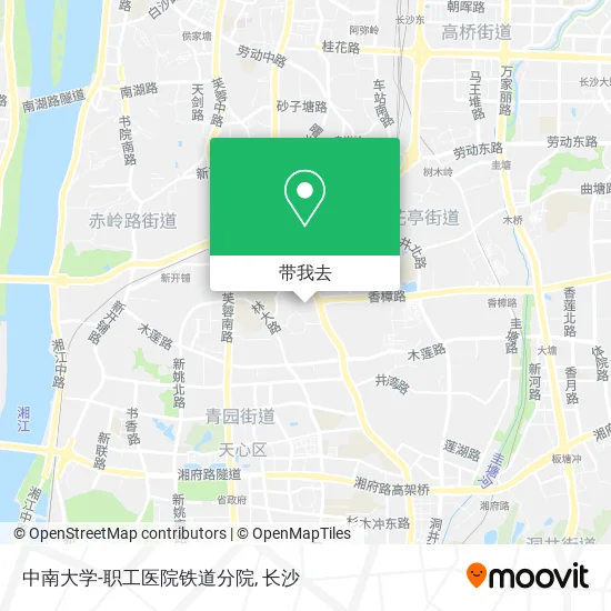 中南大学-职工医院铁道分院地图