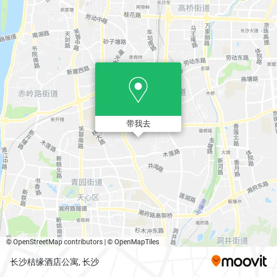 长沙桔缘酒店公寓地图