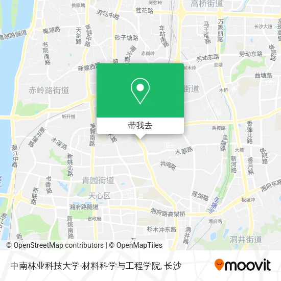 中南林业科技大学-材料科学与工程学院地图