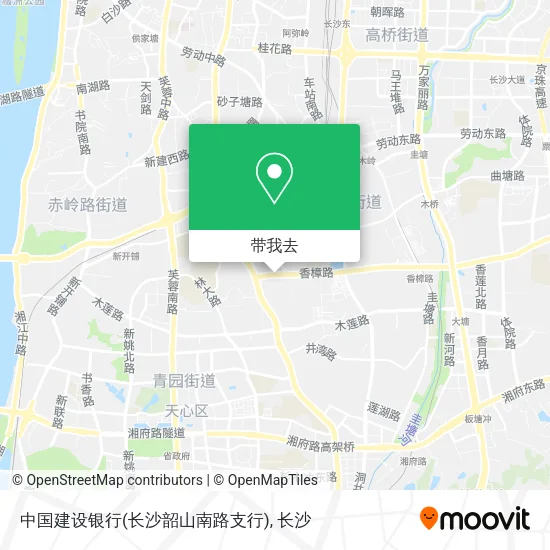 中国建设银行(长沙韶山南路支行)地图