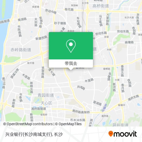 兴业银行(长沙南城支行)地图