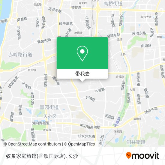 蚁巢家庭旅馆(香颂国际店)地图