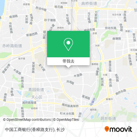 中国工商银行(香樟路支行)地图