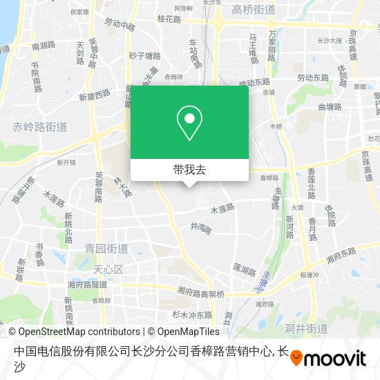 中国电信股份有限公司长沙分公司香樟路营销中心地图