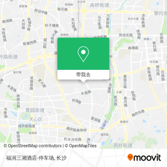 福润三湘酒店-停车场地图