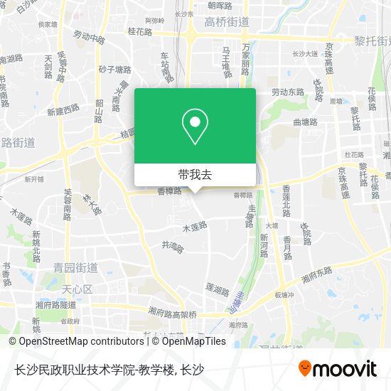 长沙民政职业技术学院-教学楼地图