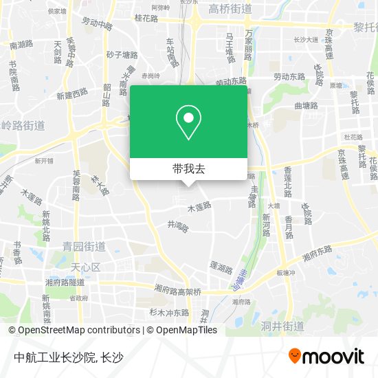 中航工业长沙院地图