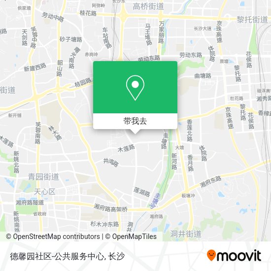 德馨园社区-公共服务中心地图