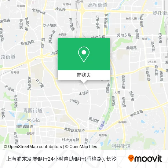 上海浦东发展银行24小时自助银行(香樟路)地图