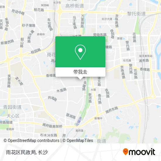 雨花区民政局地图