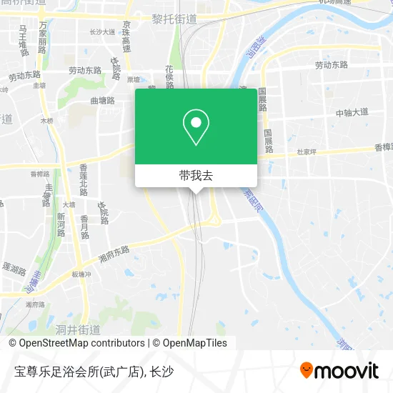 宝尊乐足浴会所(武广店)地图