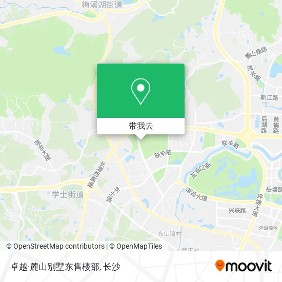 卓越·麓山别墅东售楼部地图