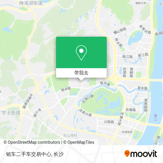 铭车二手车交易中心地图