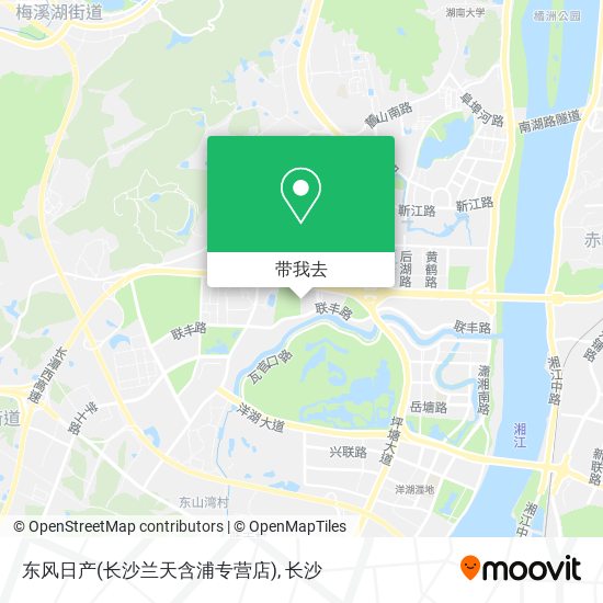 东风日产(长沙兰天含浦专营店)地图