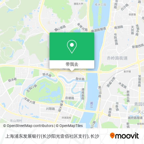 上海浦东发展银行(长沙阳光壹佰社区支行)地图