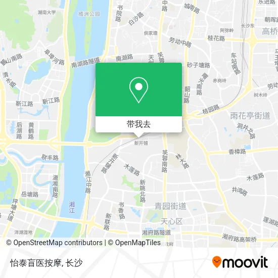怡泰盲医按摩地图