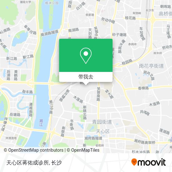 天心区蒋佑成诊所地图