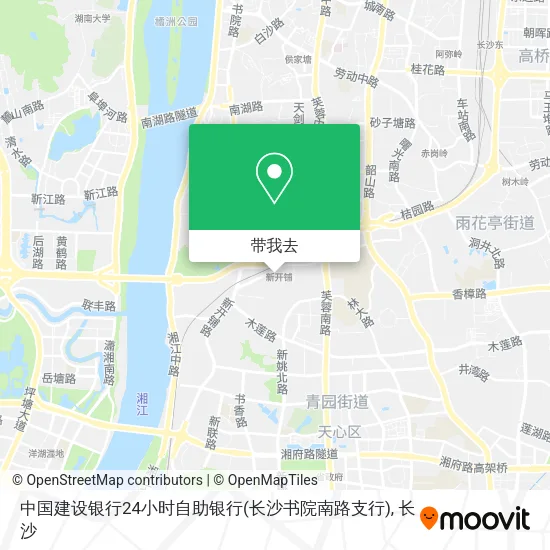 中国建设银行24小时自助银行(长沙书院南路支行)地图