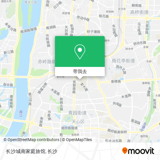 长沙城南家庭旅馆地图