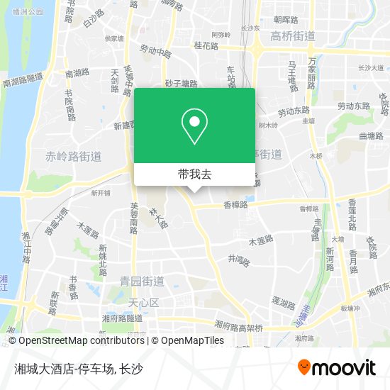 湘城大酒店-停车场地图