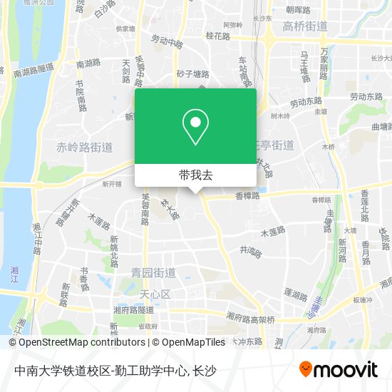 中南大学铁道校区-勤工助学中心地图