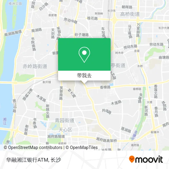 华融湘江银行ATM地图