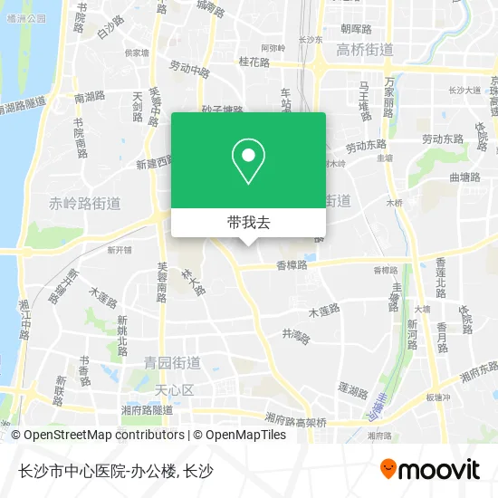 长沙市中心医院-办公楼地图