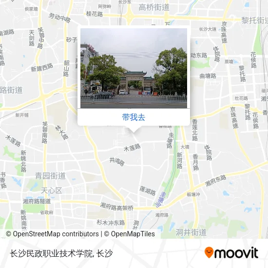 长沙民政职业技术学院地图