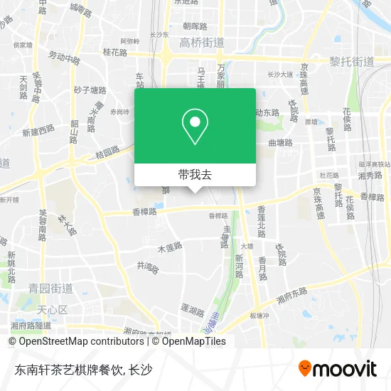 东南轩茶艺棋牌餐饮地图
