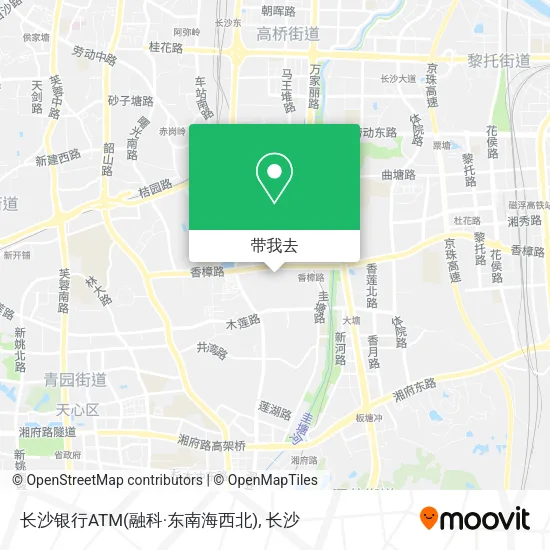 长沙银行ATM(融科·东南海西北)地图
