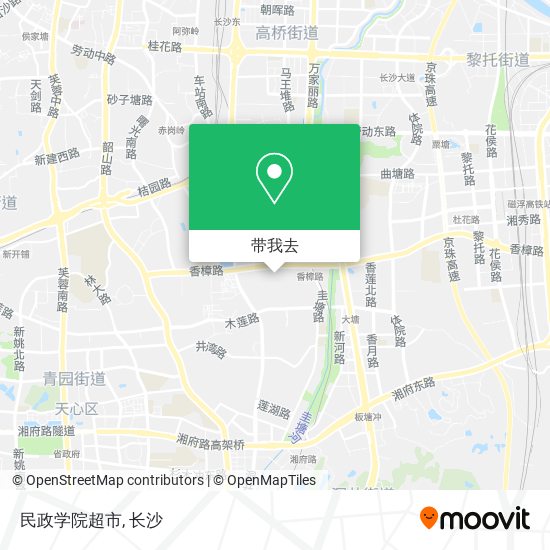 民政学院超市地图