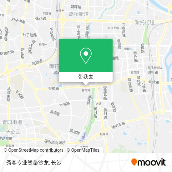 秀客专业烫染沙龙地图