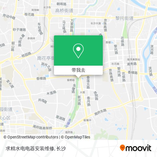 求精水电电器安装维修地图