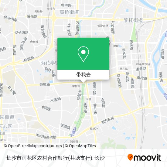 长沙市雨花区农村合作银行(井塘支行)地图