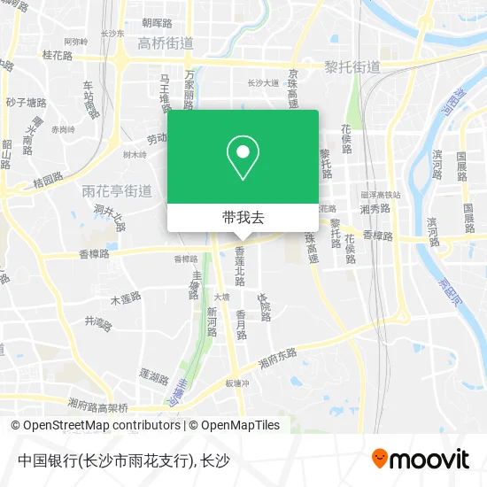 中国银行(长沙市雨花支行)地图